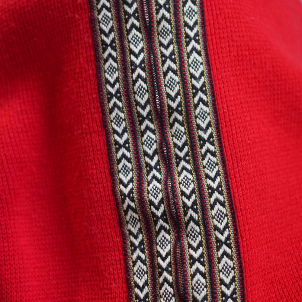 Red Patterned Sweater by - Picture 2 of 3